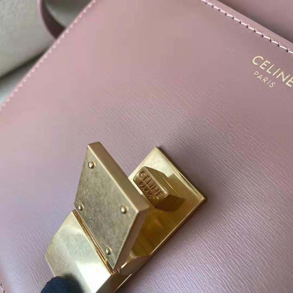 TÚI Celine Women Teen Classic Bag in Box Calfskin-Pink