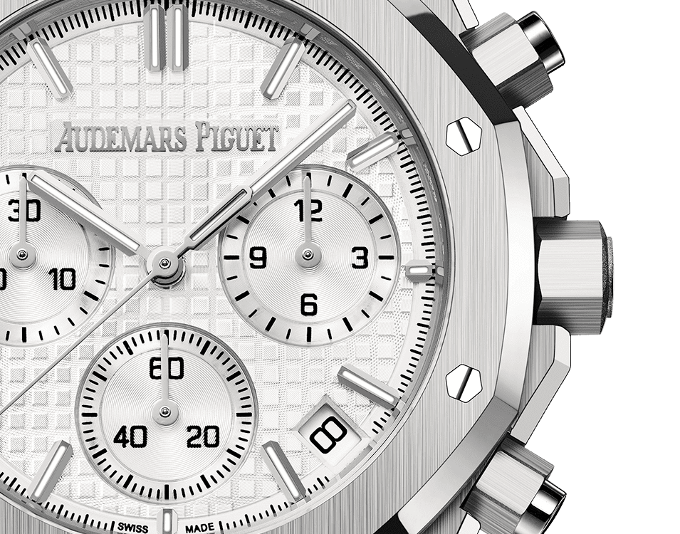Đồng hồ Audemars Piguet Royal Oak Chronograph Gold mặt số màu trắng