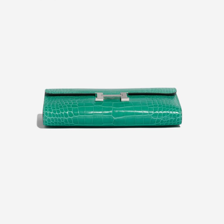 TÚI Hermès Constance Wallet Alligator Vert Jade