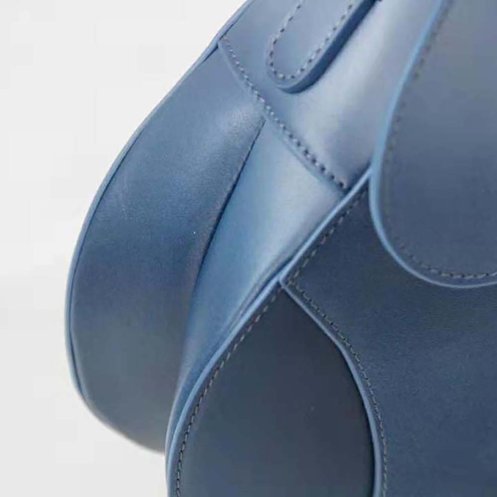 TÚI Dior Women Saddle Bag Indigo Blue Gradient Calfskin