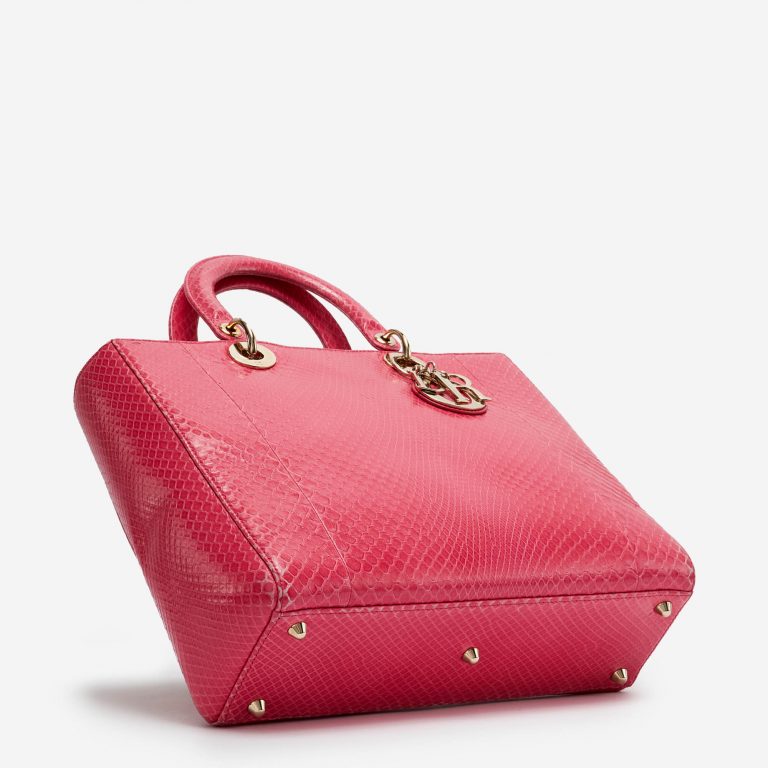 TÚI Dior Lady Large Python Pink da trăn