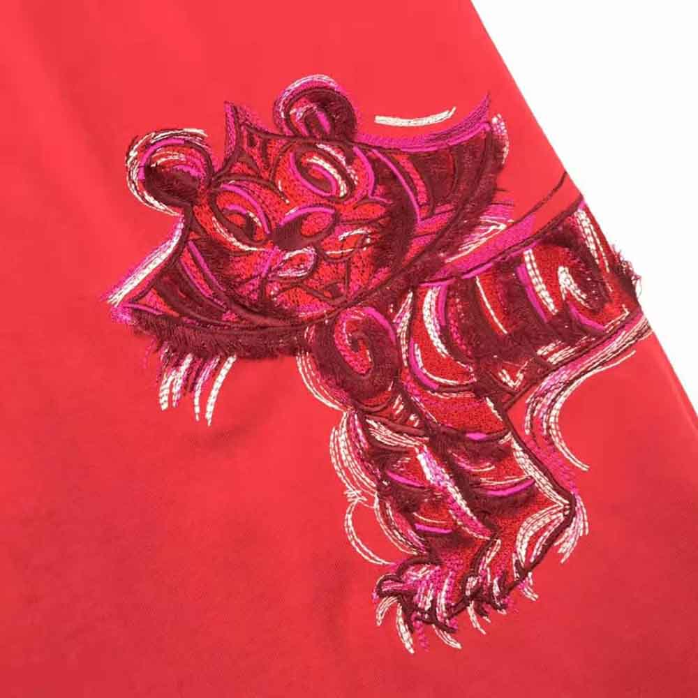ÁO Dior and Kenny Scharf T-shirt Relaxed Fit Red Cotton Jersey
