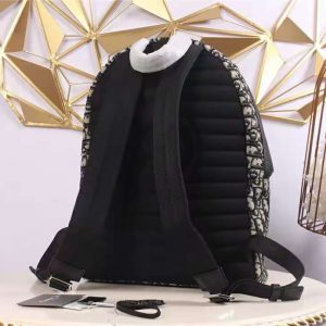 BALO Dior Rider Backpack Beige and Black Dior Oblique Jacquard