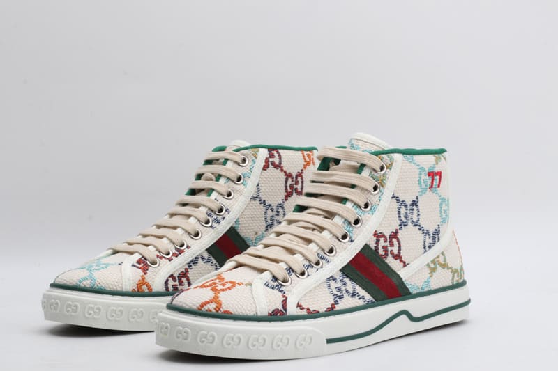 GIÀY GUCCI TENNIS 1977 HIGH TOP QUALITY SHOES AAA