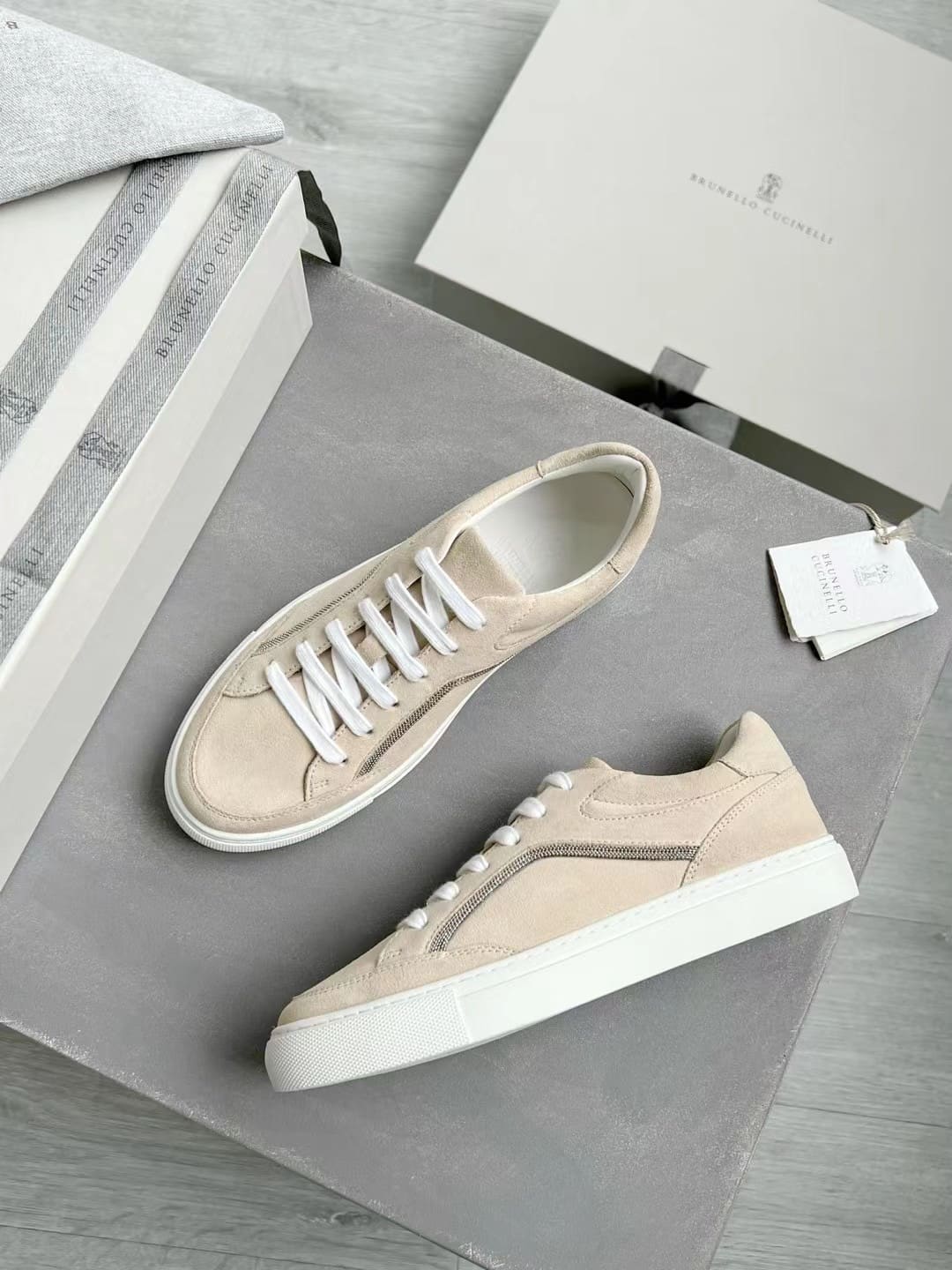 GIÀY BRUNELLO CUCINELLI SNEAKERS LOW TOP SHOES AAA DA LỘN