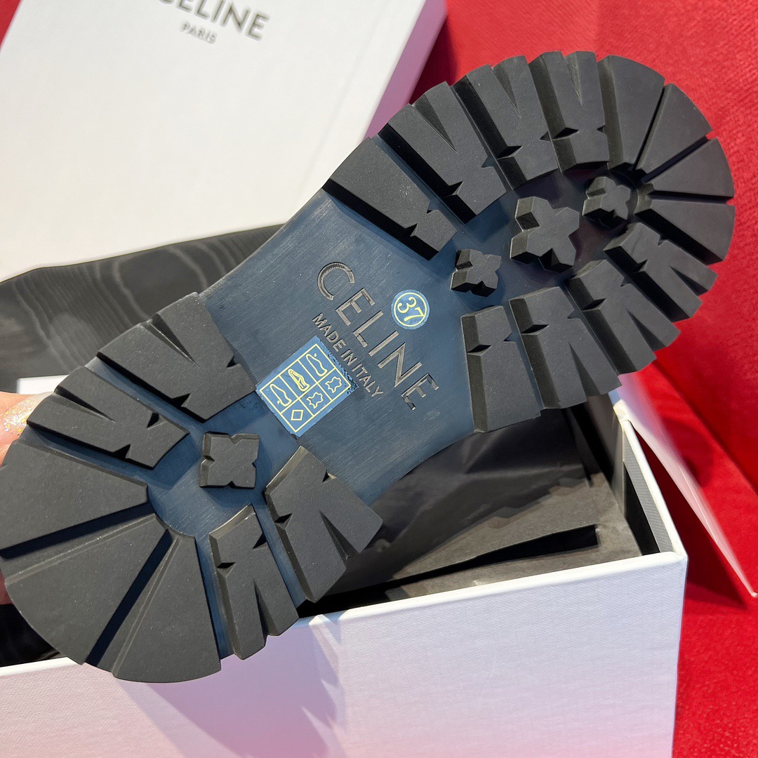 GIÀY CELINE Black Leather loafer