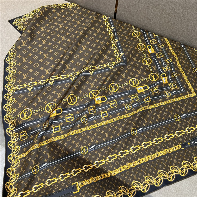 KHĂN Louis Vuitton Silk scarf