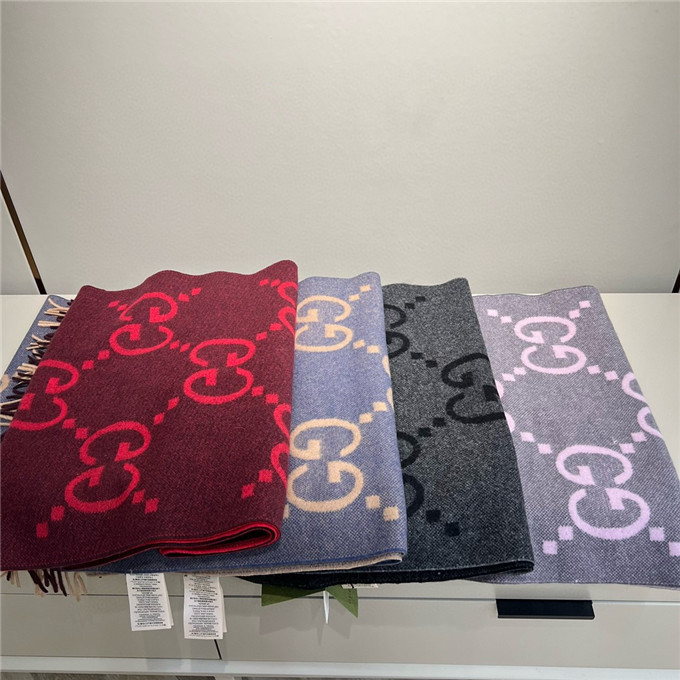 KHĂN Gucci GG Cashmere scarf