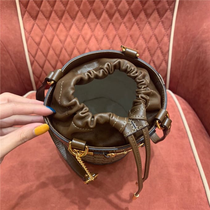 TÚI Gucci Horsebit 1955 small bucket bag brown Top Quality