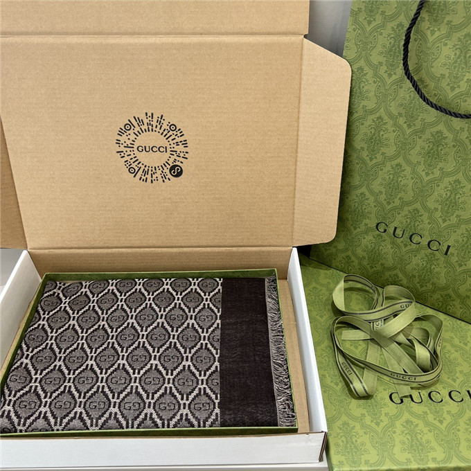 KHĂN Gucci GG Cashmere scarf
