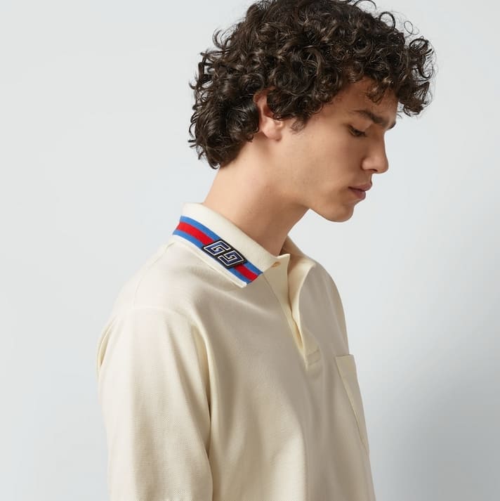 ÁO GUCCI GG POLO SHIRT MÀU TRẮNG UNISEX