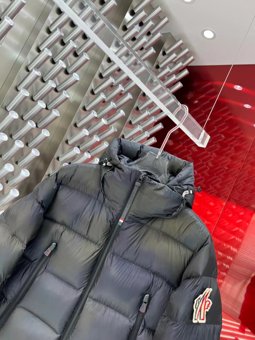 ÁO MONCLER WINTER BLACK CAMOULFLAGE DOWN JACKET