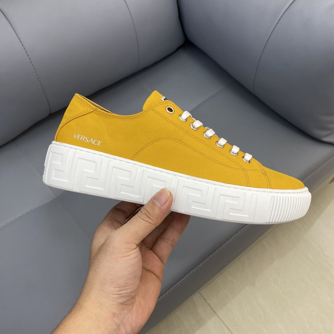 GIÀY VERSACE GRECA SNEAKERS LOW TOP CANVAS