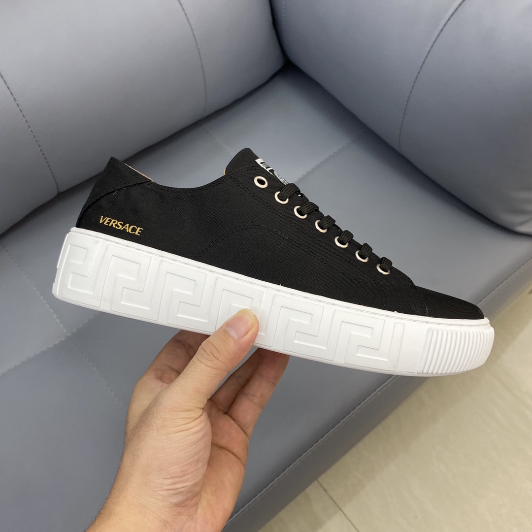GIÀY VERSACE GRECA SNEAKERS LOW TOP CANVAS