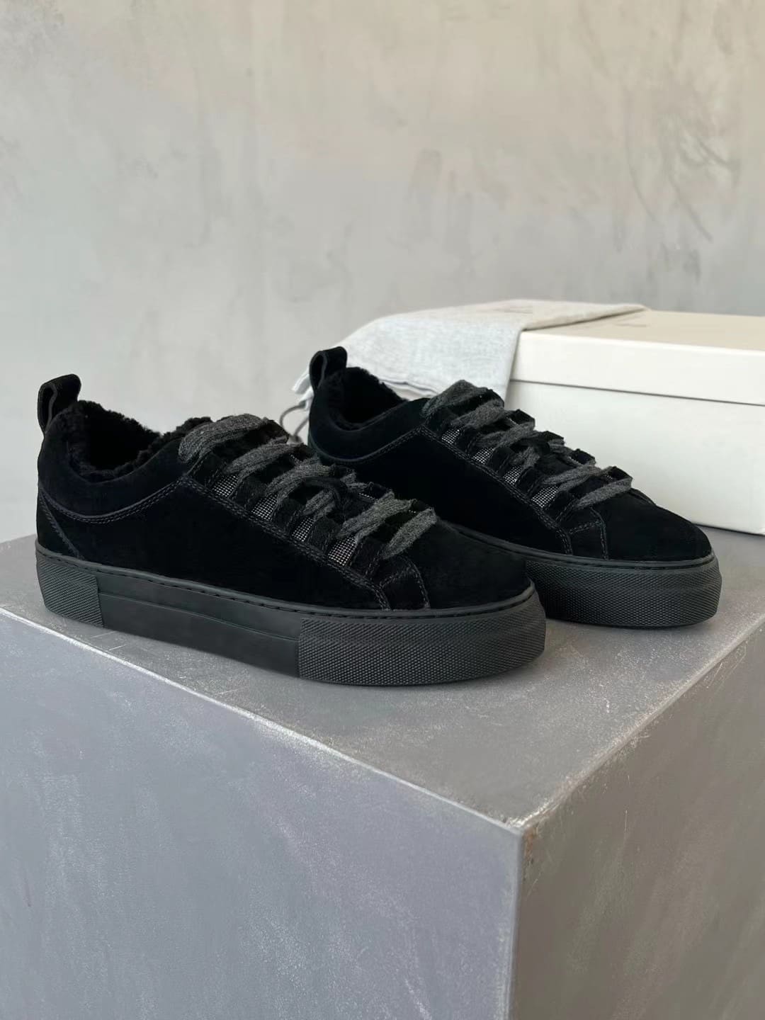 GIÀY BRUNELLO CUCINELLI SNEAKERS LOW TOP SHOES AAA DA LỘN LÓT LÔNG