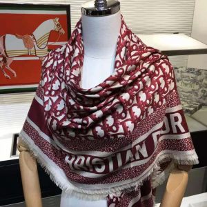 KHĂN Dior Women Dior Oblique Square Scarf Burgundy Silk Twill