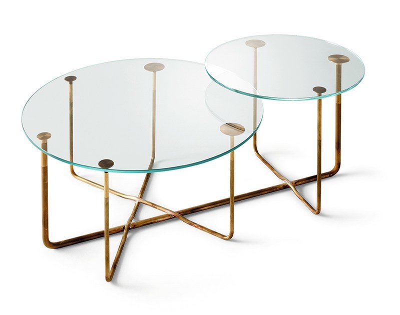BÀN TRÀ SENATTI Low crystal coffee table