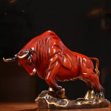 Tượng đồng bò dũng mãnh may mắn tài lộc