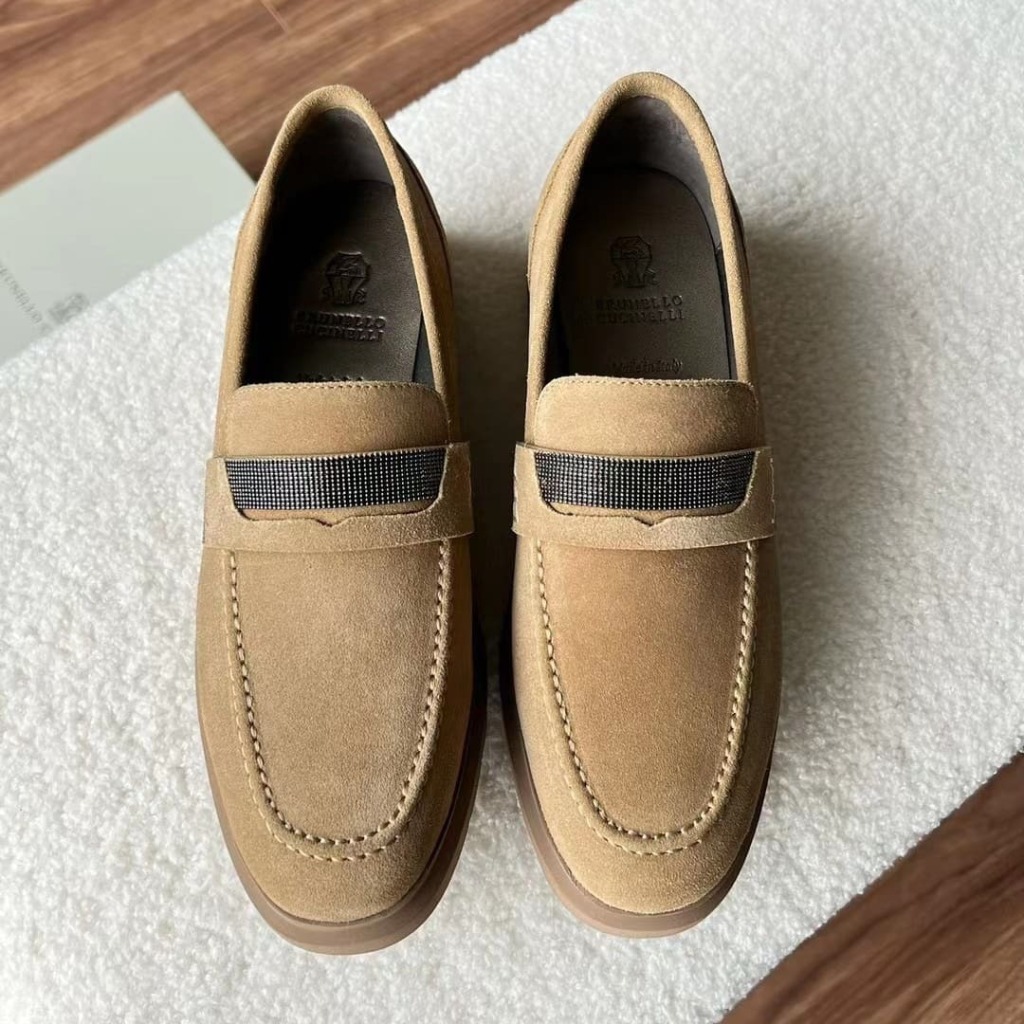 GIÀY BRUNELLO CUCINELLI LOAFER SUEDE SHOES AAA DA BÊ HẢO HẠNG