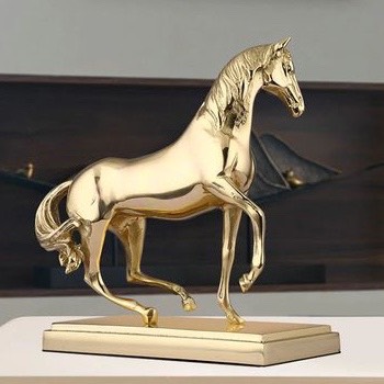 Tượng đồng ngựa hí mạ vàng(giá liên hệ)