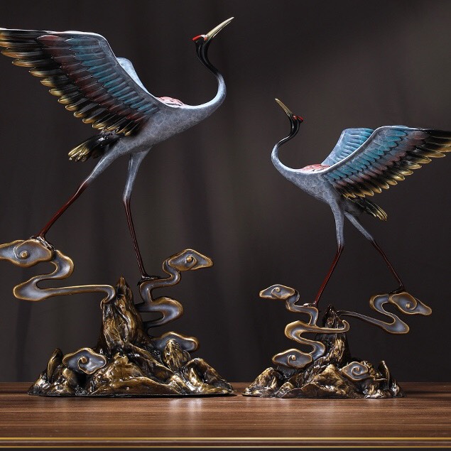 Đôi hạc đồng cưỡi vân du