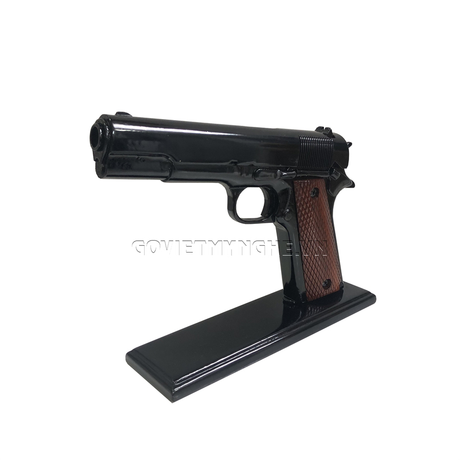 Mô hình súng gỗ trang trí Colt M1911 - Màu Đen