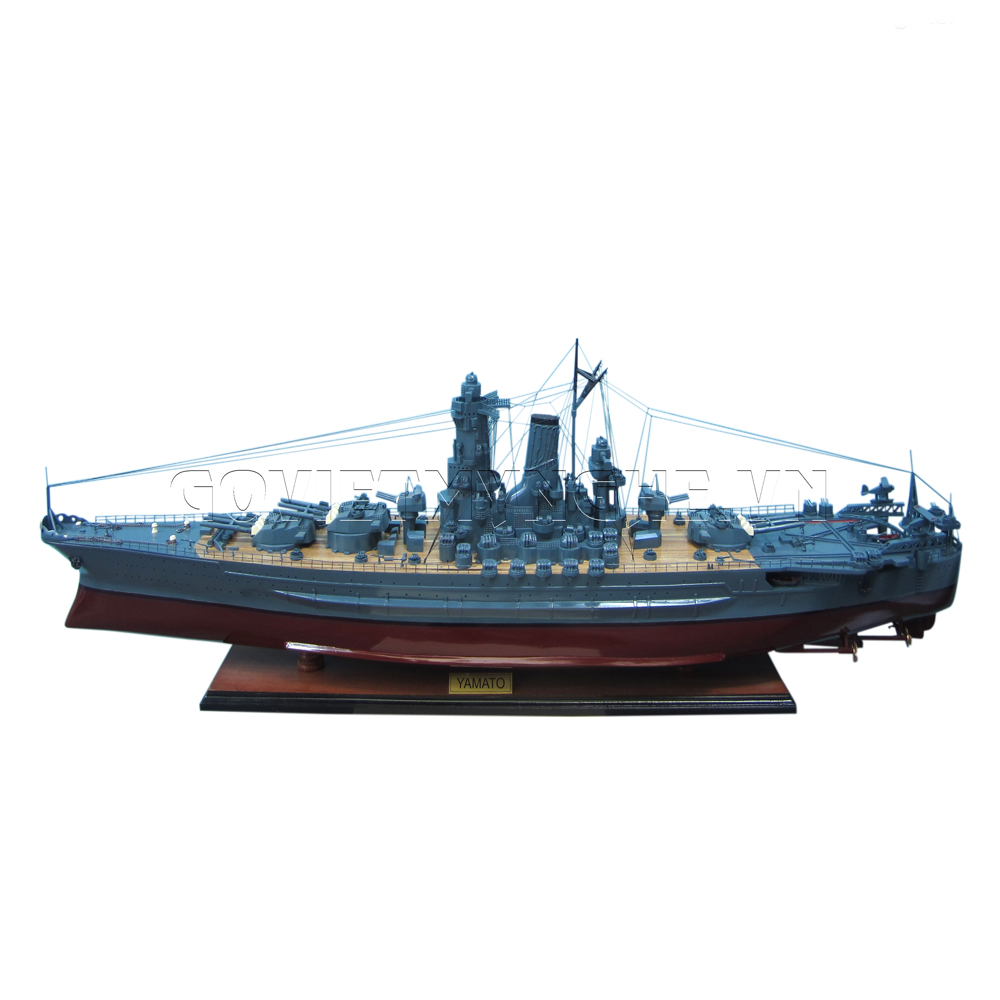 Mô Hình Tàu Chiến Hạm Gỗ USS MISSOURI Sơn Màu  Gỗ Tự Nhiên  Thân 100cm  Showroom Tàu Thuyền Mô Hình Quà Tặng Gỗ Mỹ Nghệ