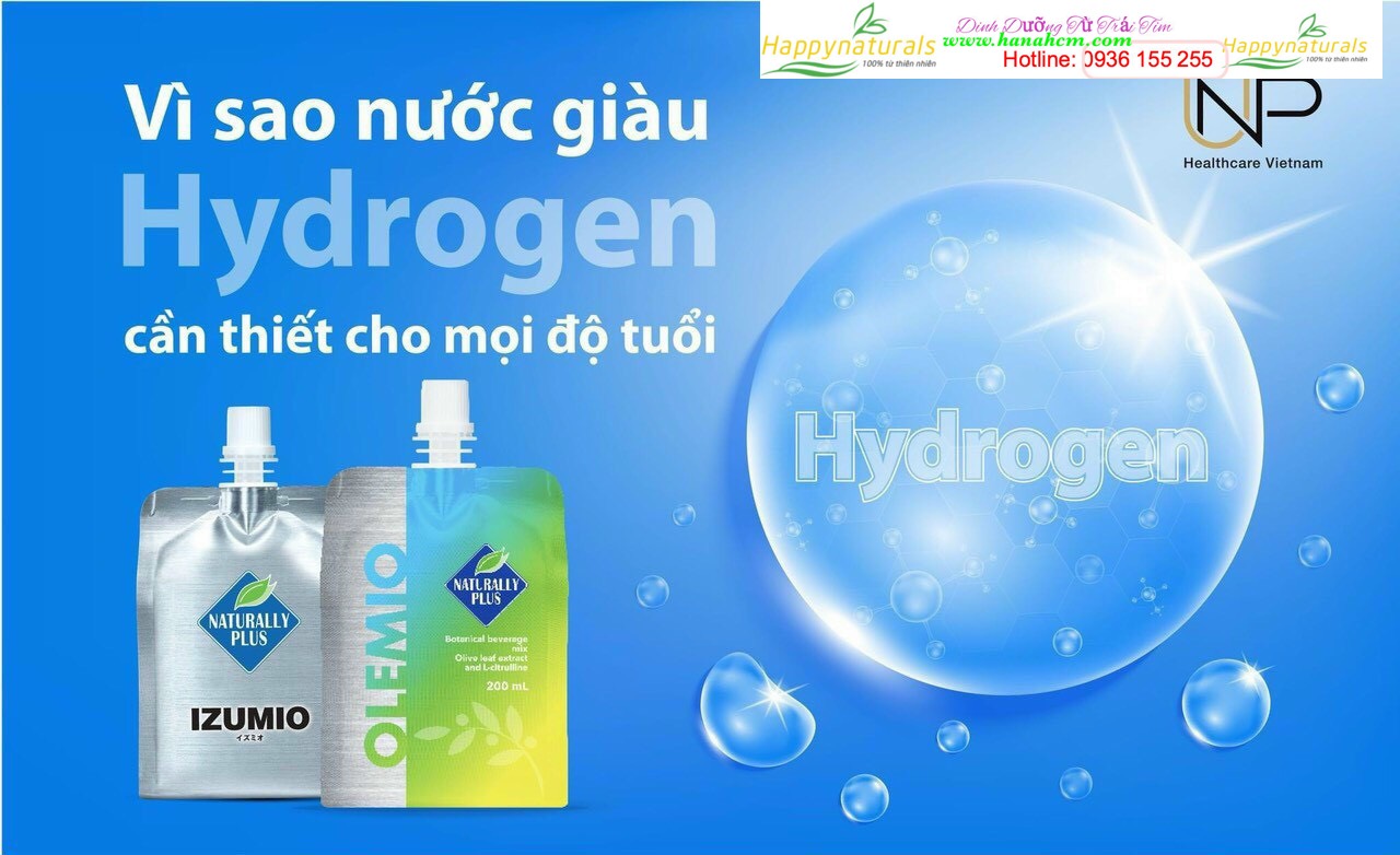 VÌ SAO NƯỚC IZUMIO GIÀU HYDROGEN CẦN THIẾT CHO MỌI LỨA TUỔI?