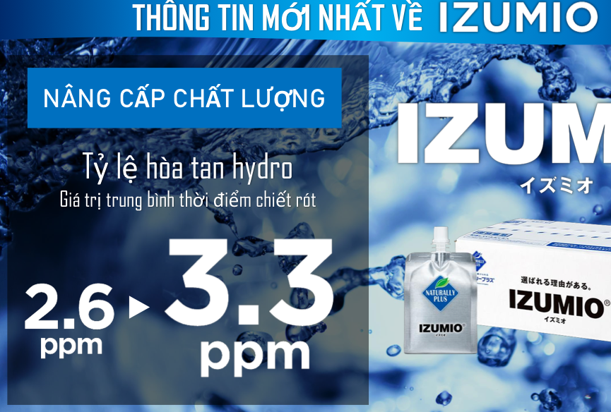 IZUMIO tăng từ 2,6ppm lên 3,3ppm* điều này có nghĩa như thế nào ?