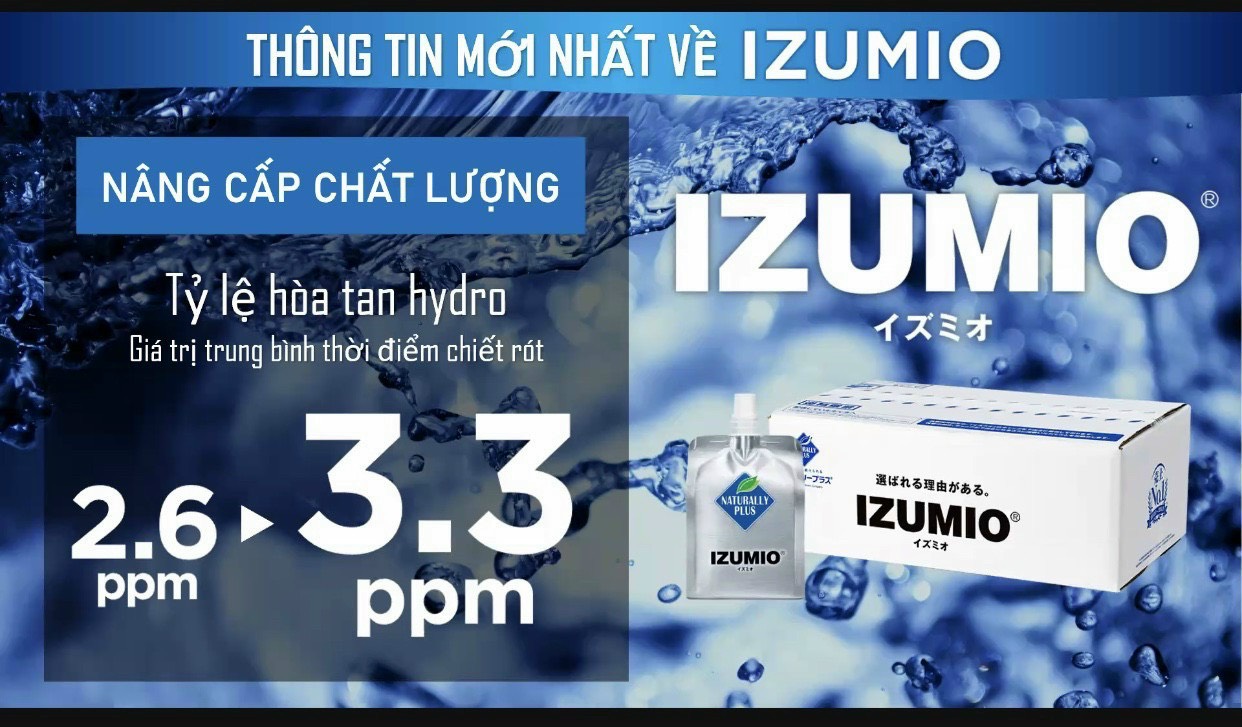 IZUMIO LÀ GÌ ? LÀ NƯỚC BỖ SUNG SỨC KHOẺ HÀNG ĐẦU TỪ NHẬT BẢN