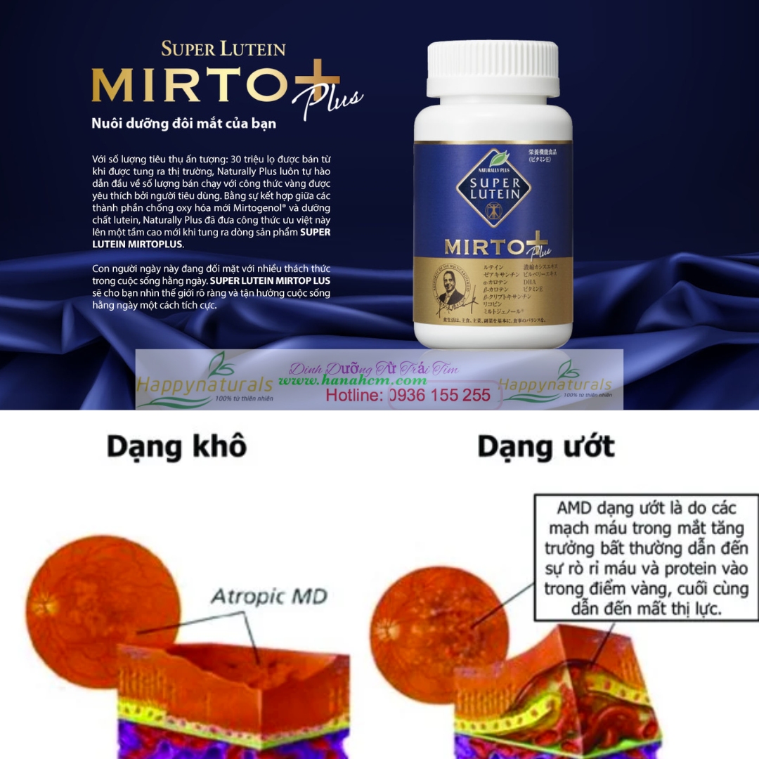 Super Lutein Mirto Plus - Có mặt trên 150 quốc gia trong 19 năm