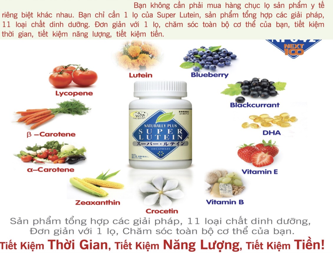 Super Lutein có phải là thuốc uống bổ mắt không ?