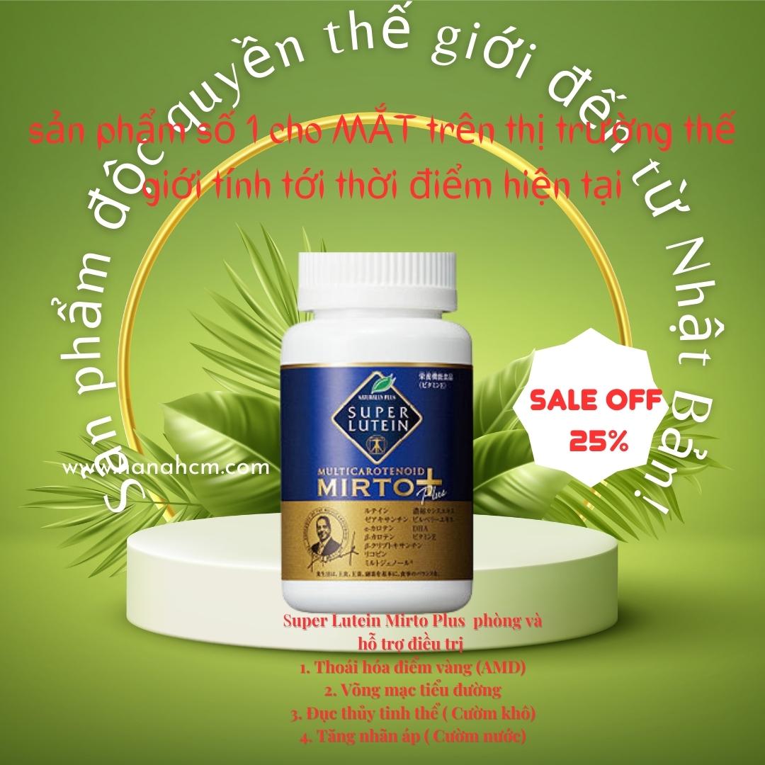 Super Lutein Mirto plus: Giải pháp chuyên nghiệp cho Thoái hóa điểm vàng (AMD)