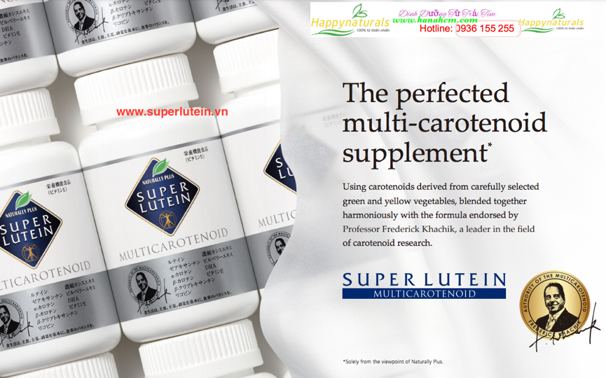 Tại sao thành phần Super Lutein an toàn tuyệt đối với mắt và toàn bộ cơ thể ?