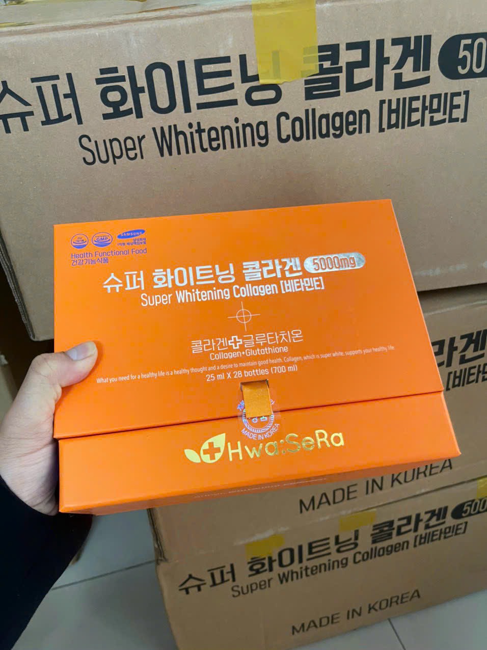 SUPER WHITENING COLLAGEN HWA:SERA - COLLAGEN SIÊU TRẮNG DA