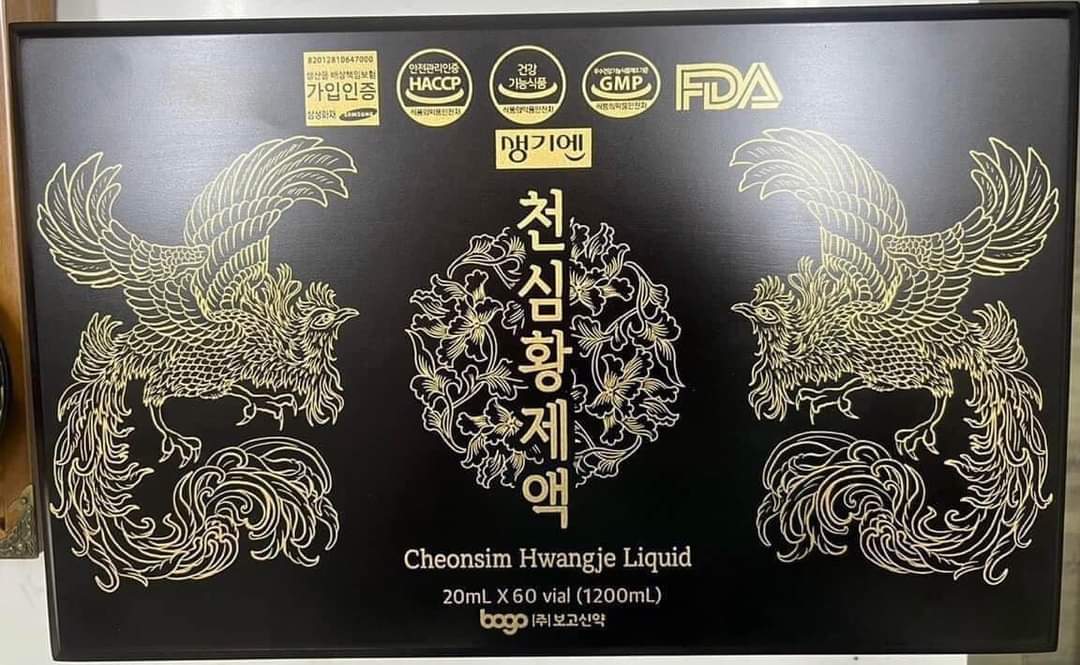 TINH CHẤT ĐÔNG TRÙNG HẠ THẢO HÀN QUỐC CHEONSIM HWANGJE 천심황제액