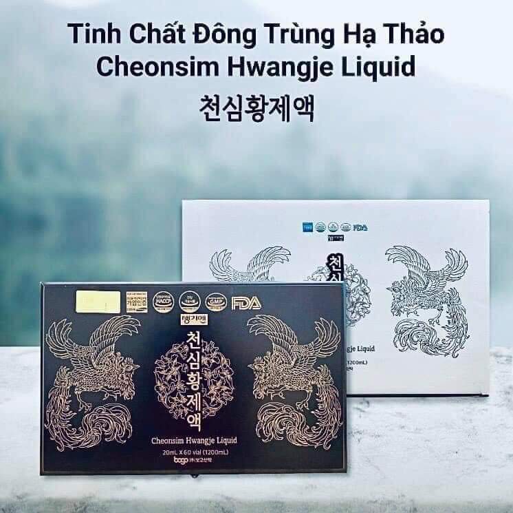 TINH CHẤT ĐÔNG TRÙNG HẠ THẢO HÀN QUỐC CHEONSIM HWANGJE 천심황제액