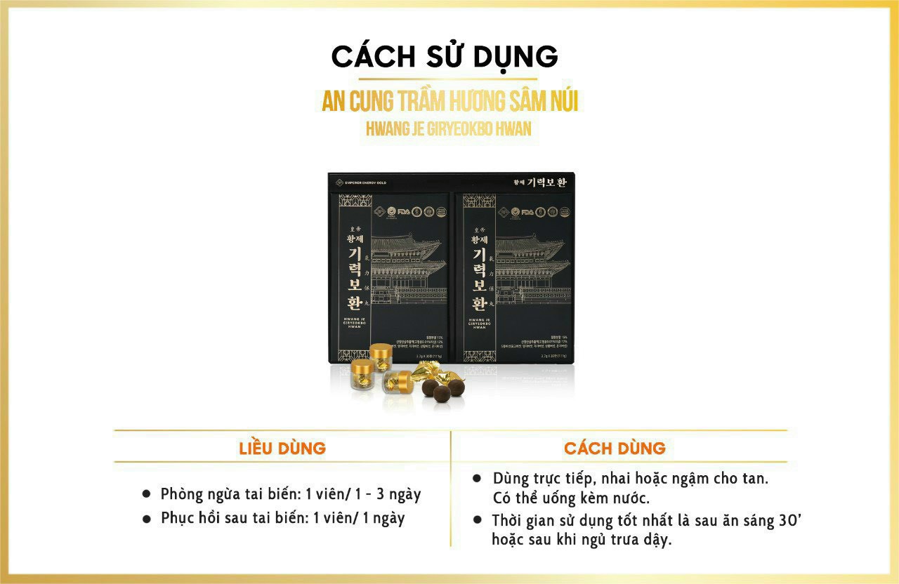 AN CUNG TRẦM HƯƠNG SÂM NÚI 60 Viên Hàn Quốc