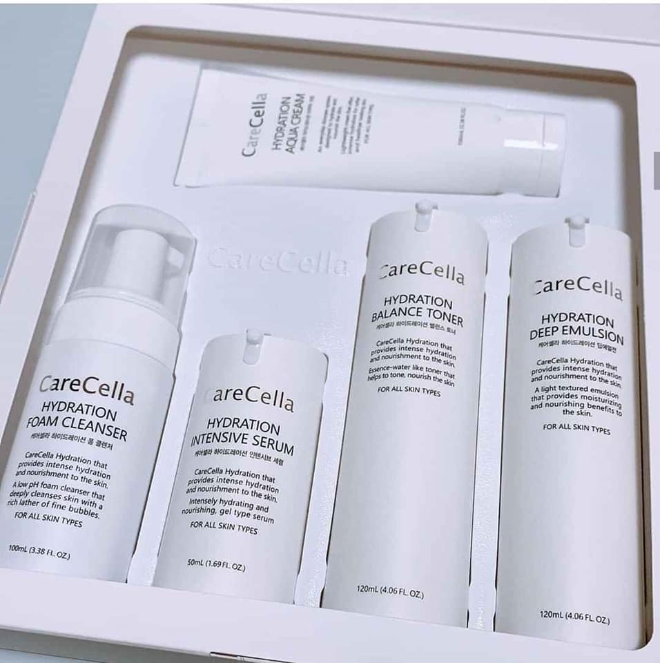 BỘ DƯỠNG DA CAO CẤP CARECELLA HYDRATION BASIC SET