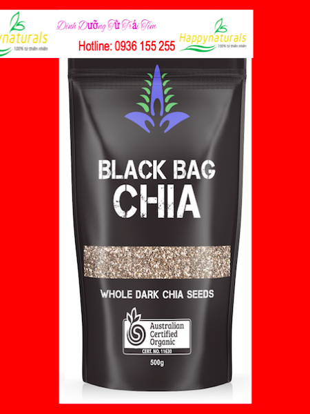 HẠT CHIA ÚC BAO BÌ ĐEN BACK BAG CHI-500g