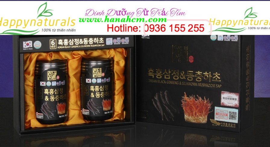 Korean Black Ginseng & Silkworm Mushroom Sap