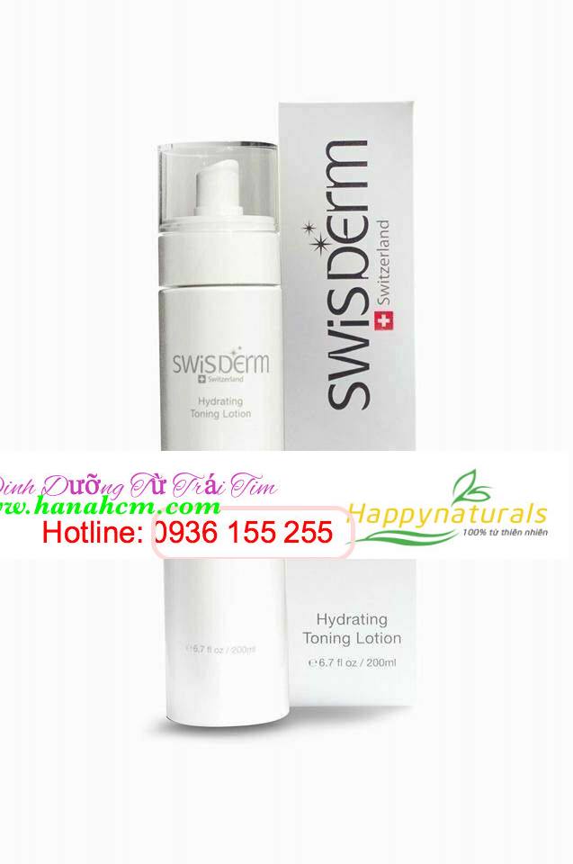 SWISDERM HYDRATING TONING LOTION- COMBO 200ml và 60ml