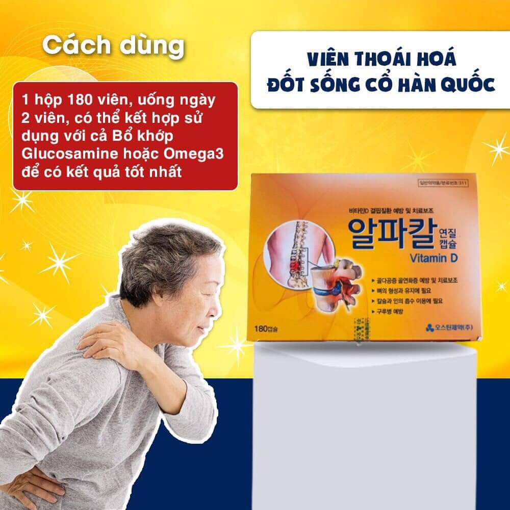 THOÁI HOÁ CỘT SỐNG 120 VIÊN HỘP CAM HÀN QUỐC