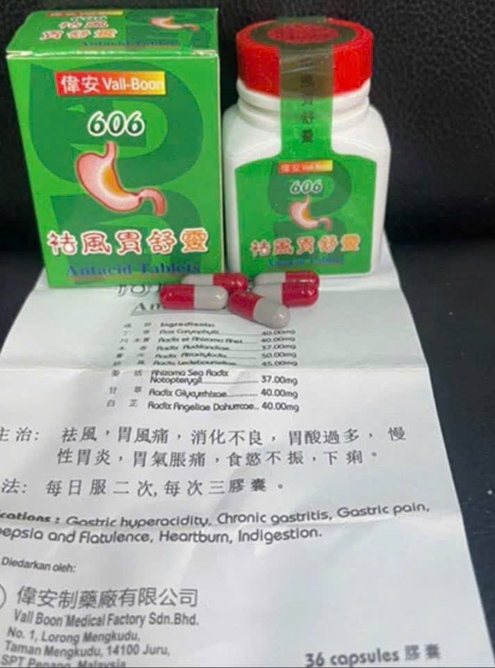 Thuốc Bao Tử 606 (Vall Boon Antacid 606)  Đài Loan