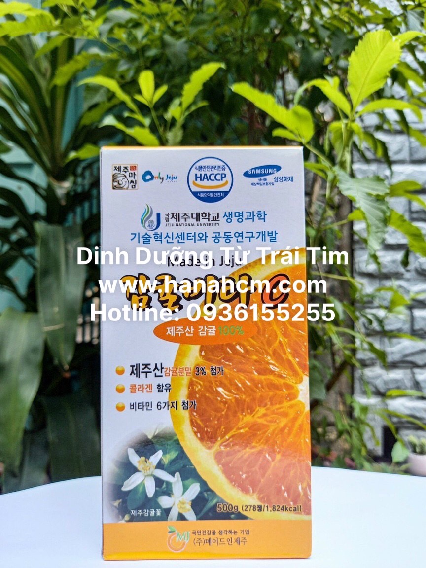 Viên Vitamin C Jeju Orange 500g Hộp 278 Viên