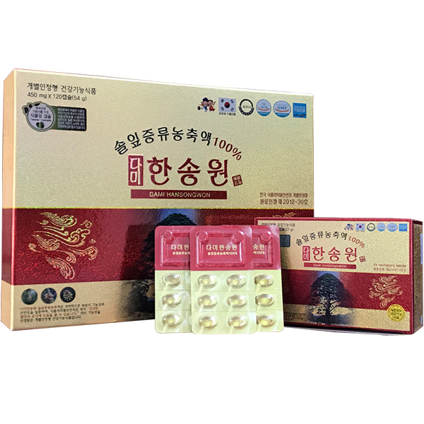 Tinh dầu thông đỏ Dami Hangsongwon Hàn Quốc Hộp 120 viên