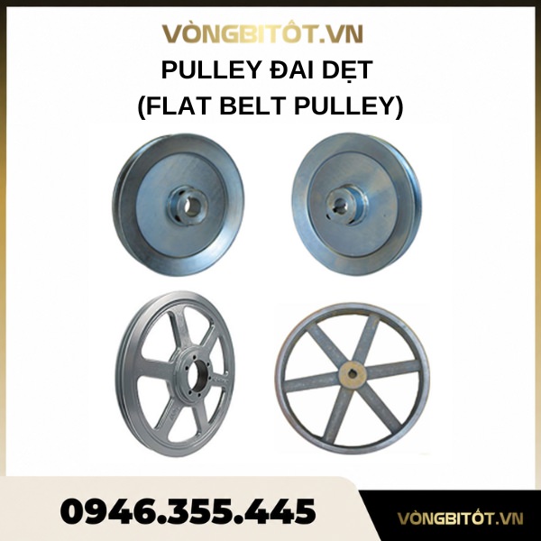 Pulley đai dẹt (Flat Belt Pulley)