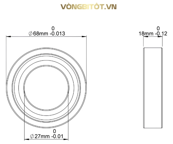 Thông số kỹ thuật của vòng bi 27TM01C4