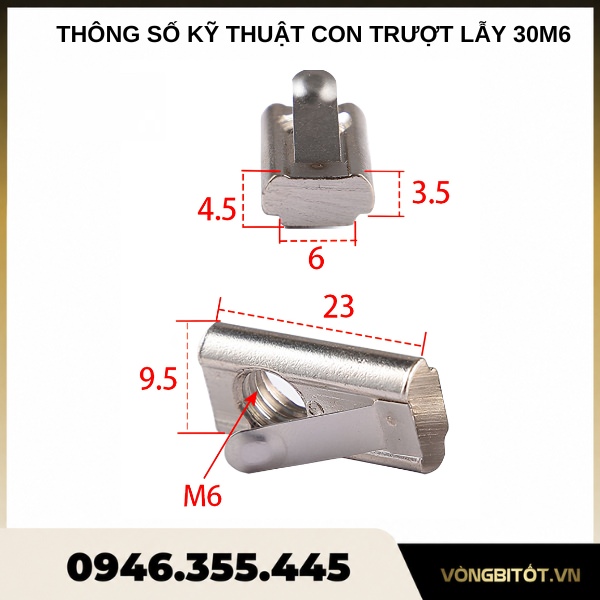 Thông số kỹ thuật con trượt lẫy 30M6