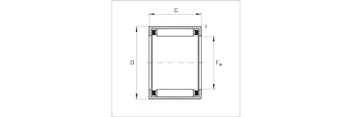Thông số kỹ thuật bạc đạn kim INA HK1012-RS-FPM-B-L271
